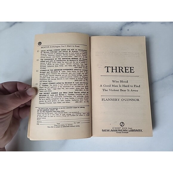 Three By Flannery O'Connor Paperback - Picture 3 of 10